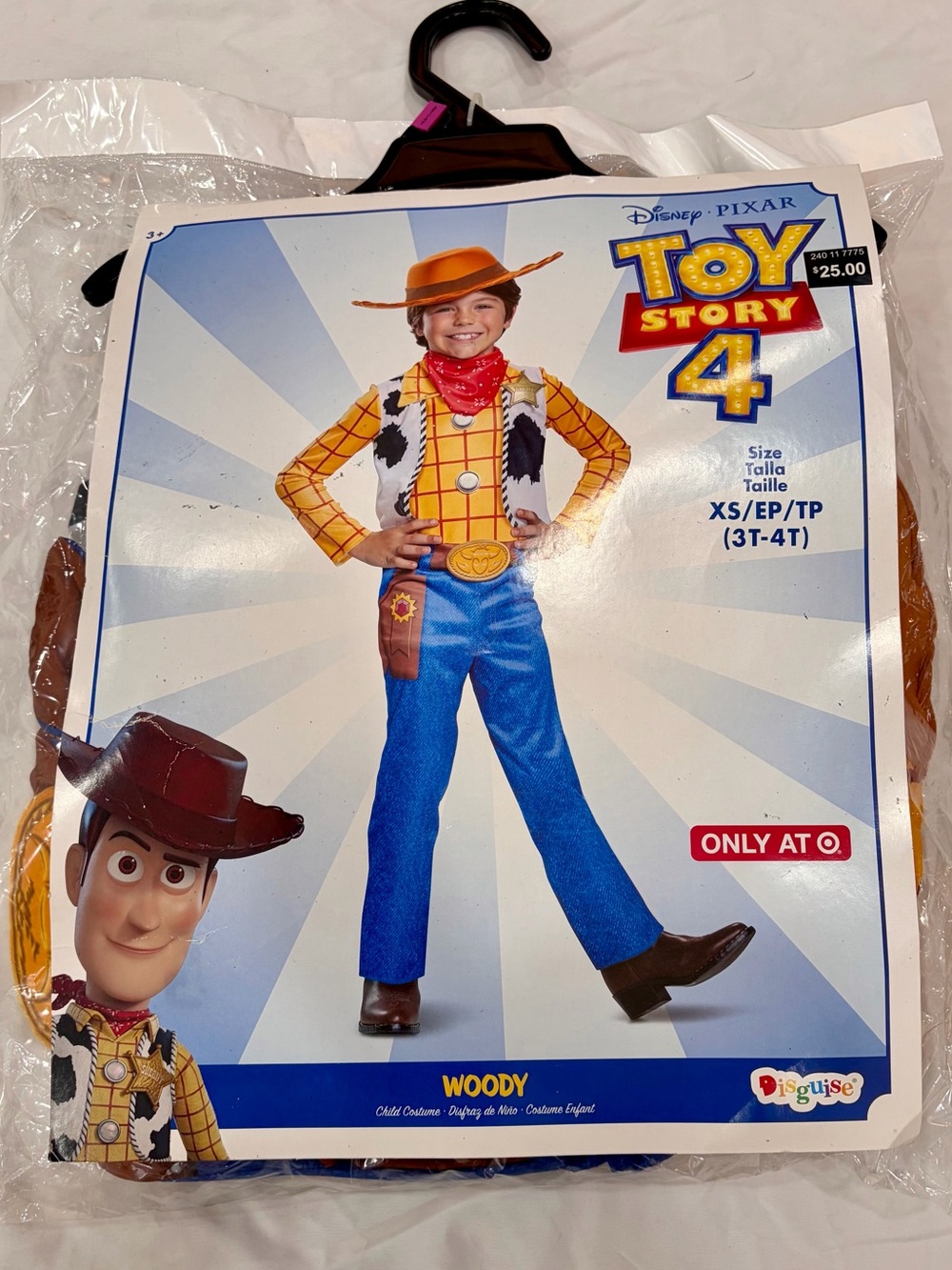 Disney Toy Story Woody Costume - Yellow, Blue & Brown
